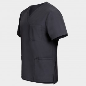 Ανδρική ιατρική μπλούζα NOBBY DARK GREY 3
