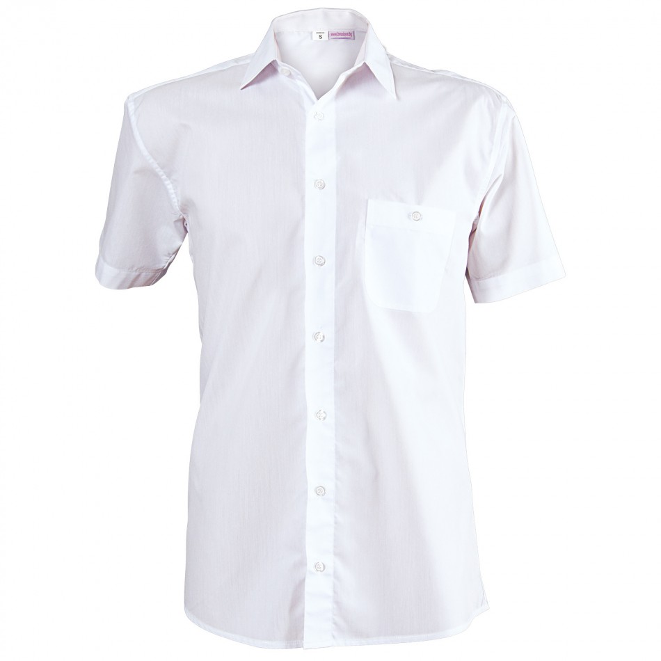 Ανδρικό κοντομάνικο πουκάμισο CAMISA WHITE