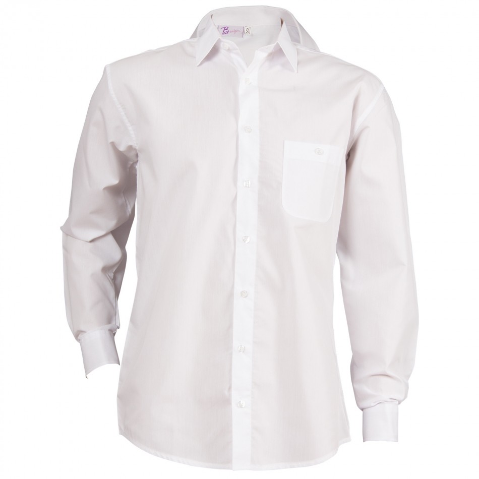 Ανδρικό μακρυμάνικο πουκάμισο CAMISA WHITE