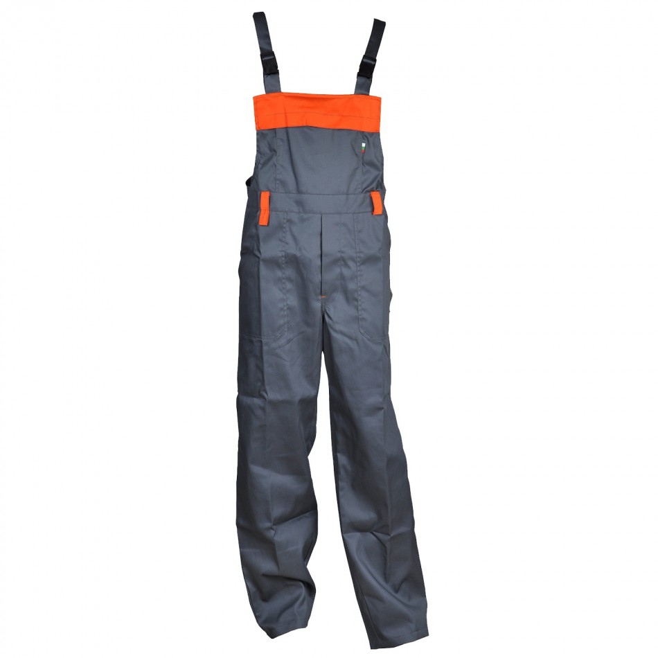 RUM BIBPANTS GREY Work bib pants