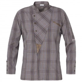 GROSSETO BROWN SQUARE Chef's tunic 1