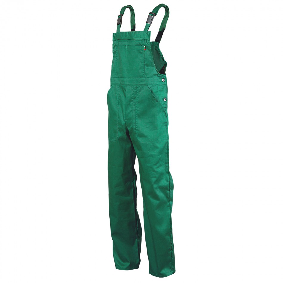 REX-S LIGHT GREEN Work bib pants