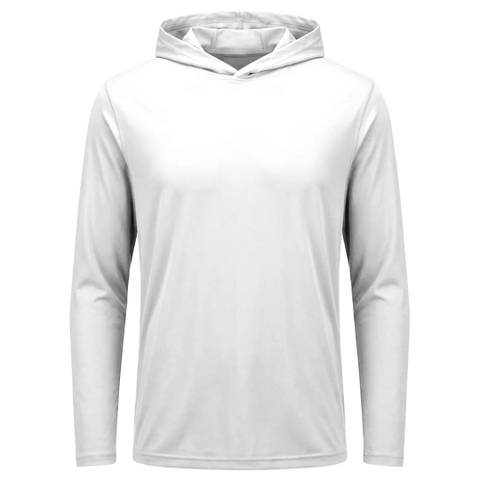 Μπλούζα με μακριά μανίκια και κουκούλα UV ARMOR UPF50+ WHITE