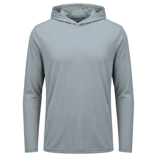 Μπλούζα με μακριά μανίκια και κουκούλα UV ARMOR UPF50+ GREY