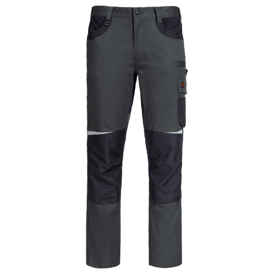 Work trouser KASTOR MECHANICAL STRETCH GREY/BLACK
