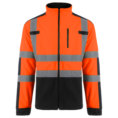 Φούτερ Εργασίας NOBEL HV FLEECE ORANGE/BLACK