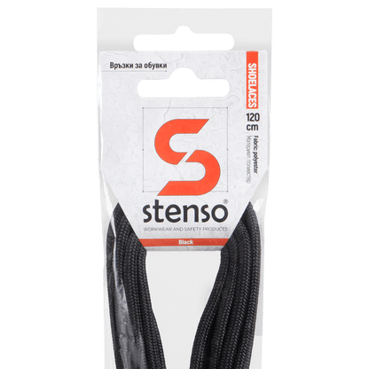 Κορδόνια για παπούτσια STENSO BLACK 120см
