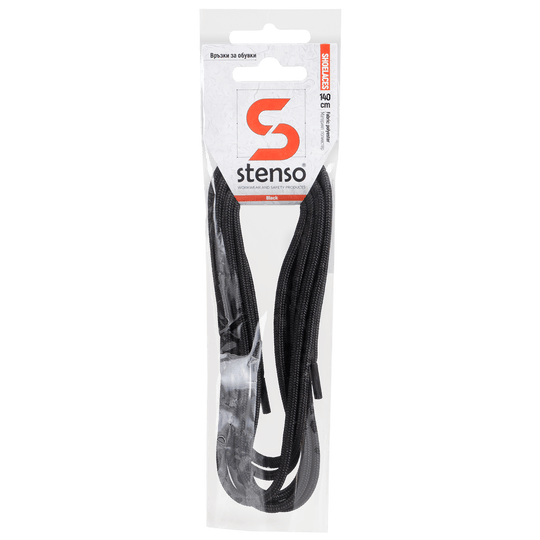 Κορδόνια για παπούτσια STENSO BLACK 140см