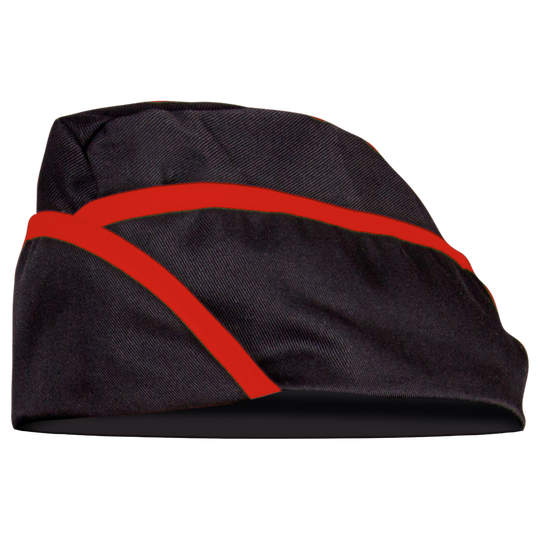 Καπέλο κουζίνας PILOTKA BLACK/RED