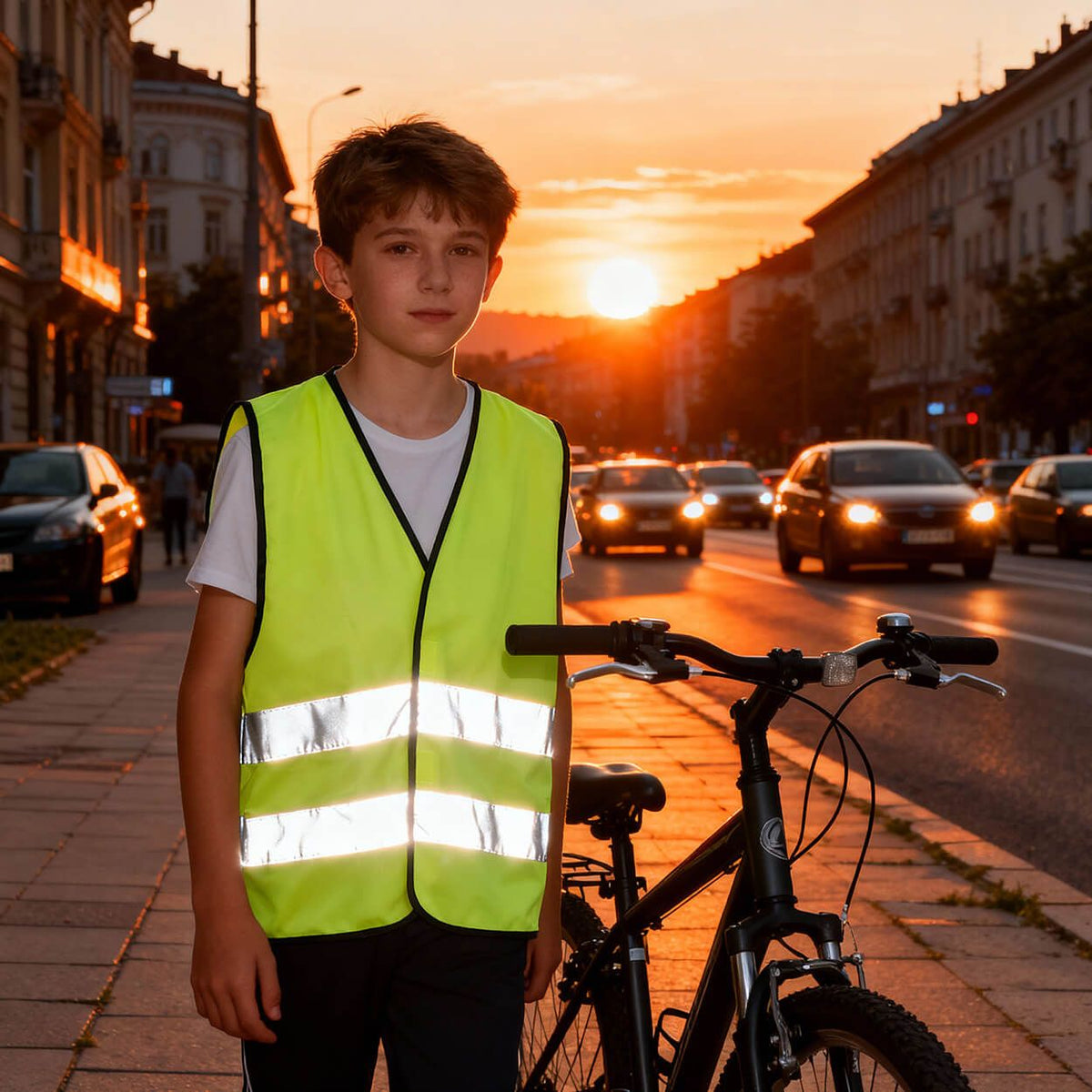 Παιδικό ανακλαστικό γιλέκο LYNX KIDS YELLOW - 2