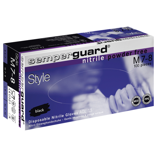 RAIL BLUE Disposable vinyl gloves - 1