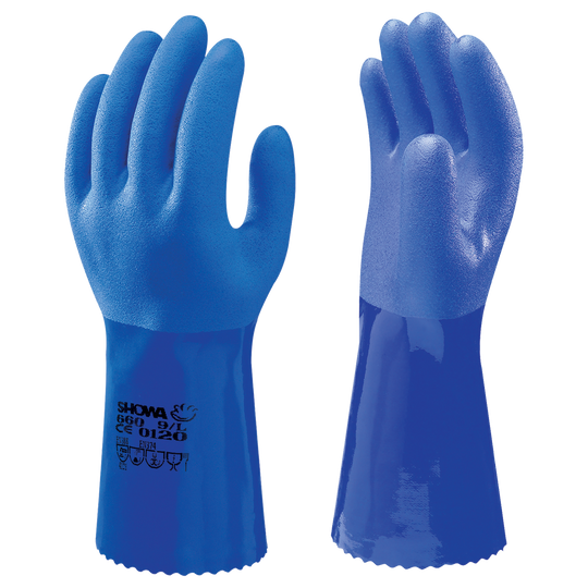 Γάντια βουτηγμένα σε PVC SHOWA 660 - 30 cm