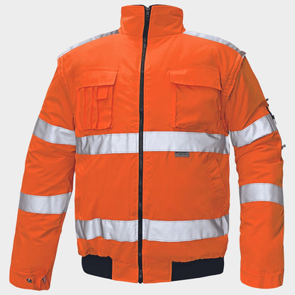 Μπουφάν υψηλής ορατότητας CLOVELLY HV ORANGE - 1