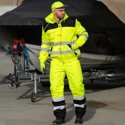Σετ εργασίας φωσφοριζέ COLLINS HV YELLOW WINTER - 2