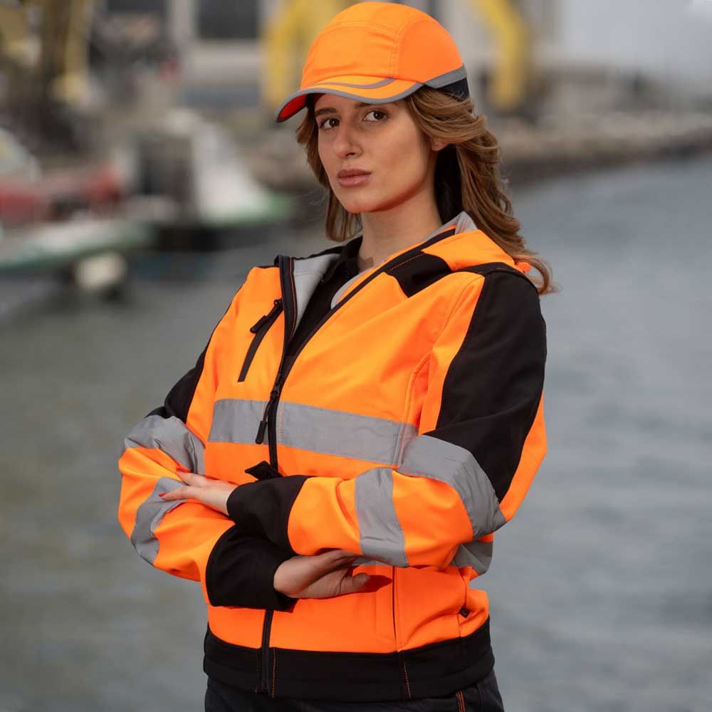 Ανακλαστικό μπουφάν softshell NOBEL 2.0 ORANGE - 2