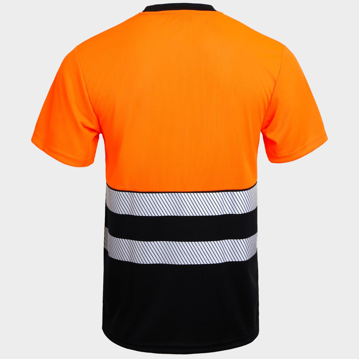 Tricou reflectorizant PRISMA HV PORTOCALIU/NEGRU - 2