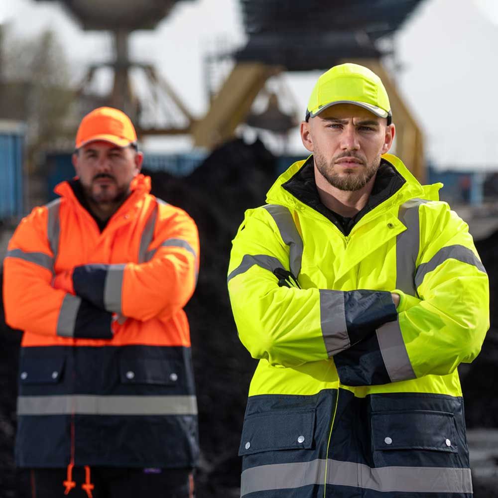in 1 YELLOW High visibility parka PAROS 3 - 2