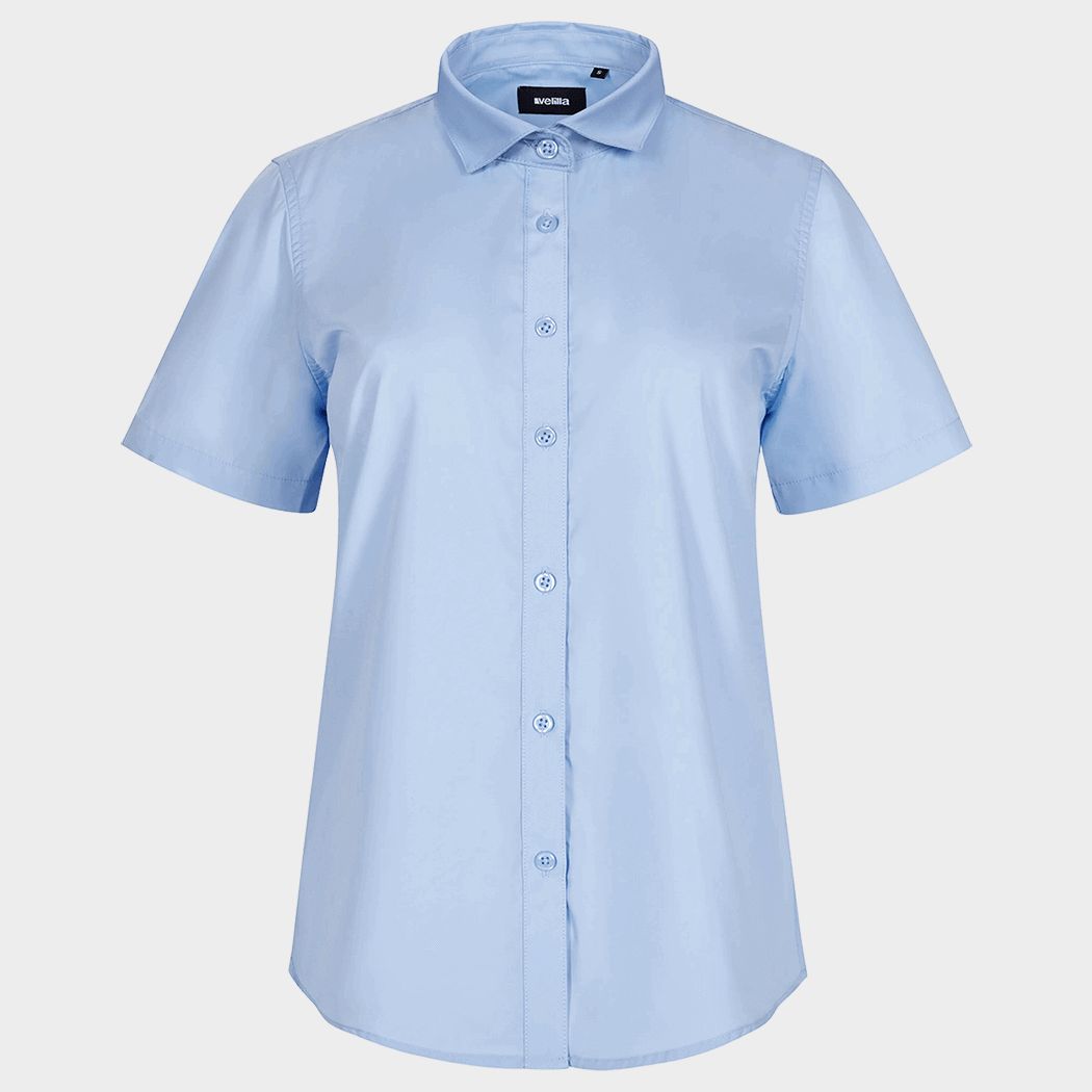 Γυναικείο κοντομάνικο πουκάμισο VELILLA LIGHT BLUE - 1