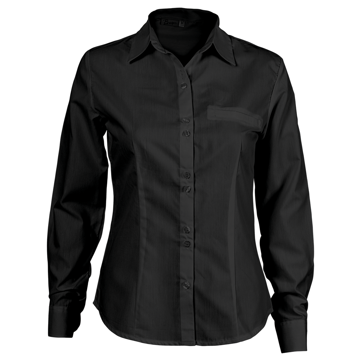 Γυναικείο μακρυμάνικο πουκάμισο ELEGANCE BLACK