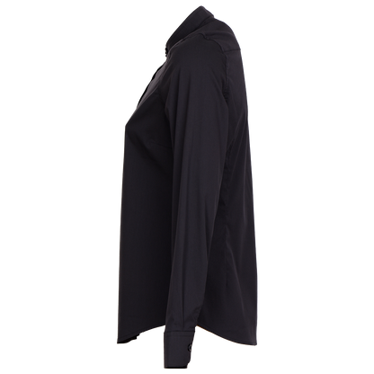 Γυναικείο πουκάμισο με γιακά Mandarin VELILLA BLACK - 3
