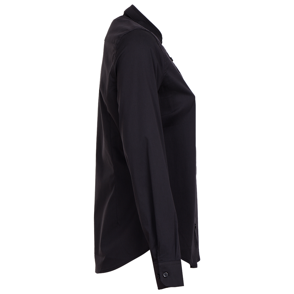 Γυναικείο πουκάμισο με γιακά Mandarin VELILLA BLACK - 4