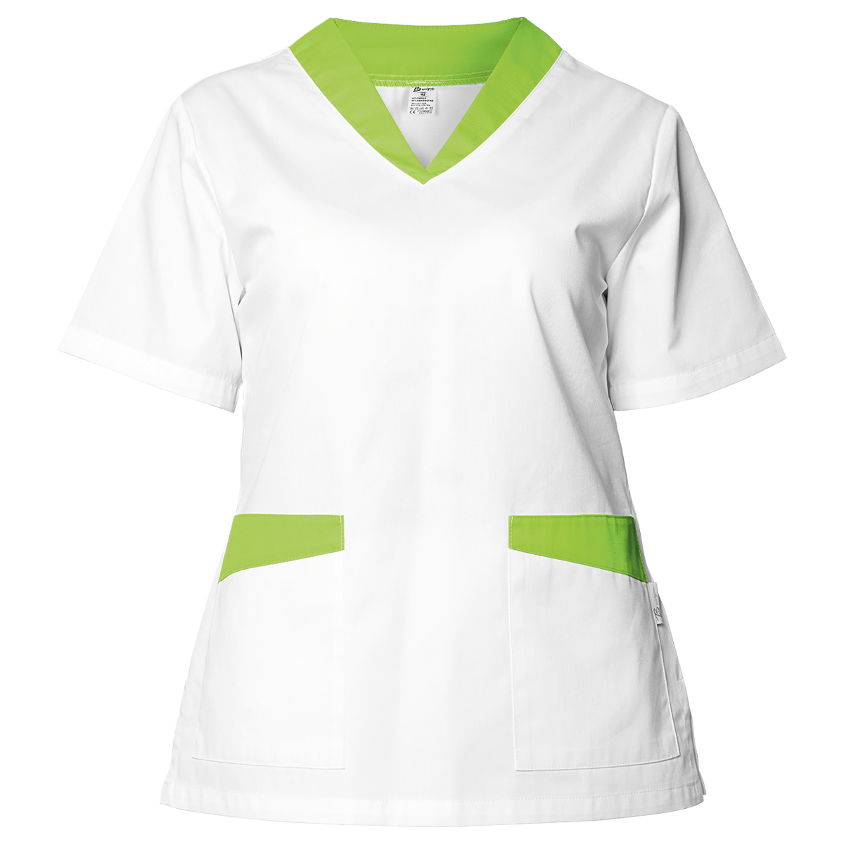 Γυναικεία Ιατρική Μπλούζα άσπρο FABIANA WHITE/LIGHT GREEN