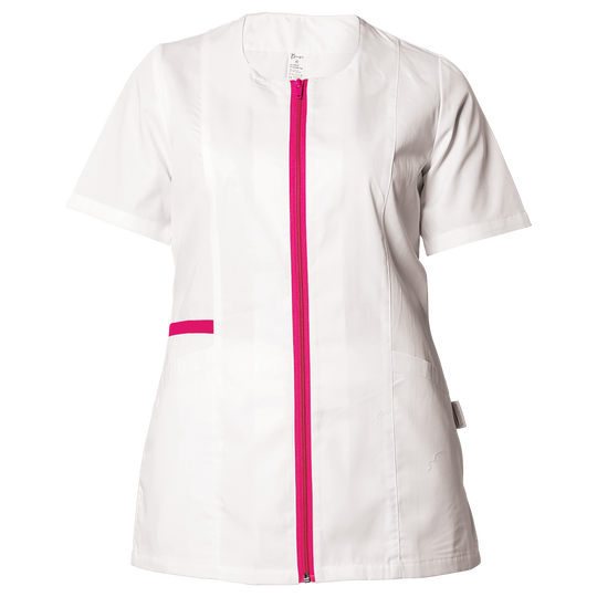 Γυναικεία Ιατρική Μπλούζα άσπρο ZAIRA WHITE/DARK PINK