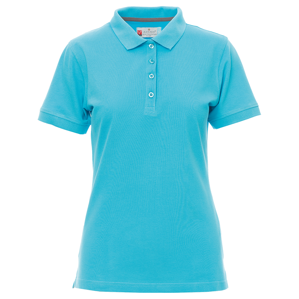Lady's polo t-shirt PAYPER VENICE ATOLL BLUE