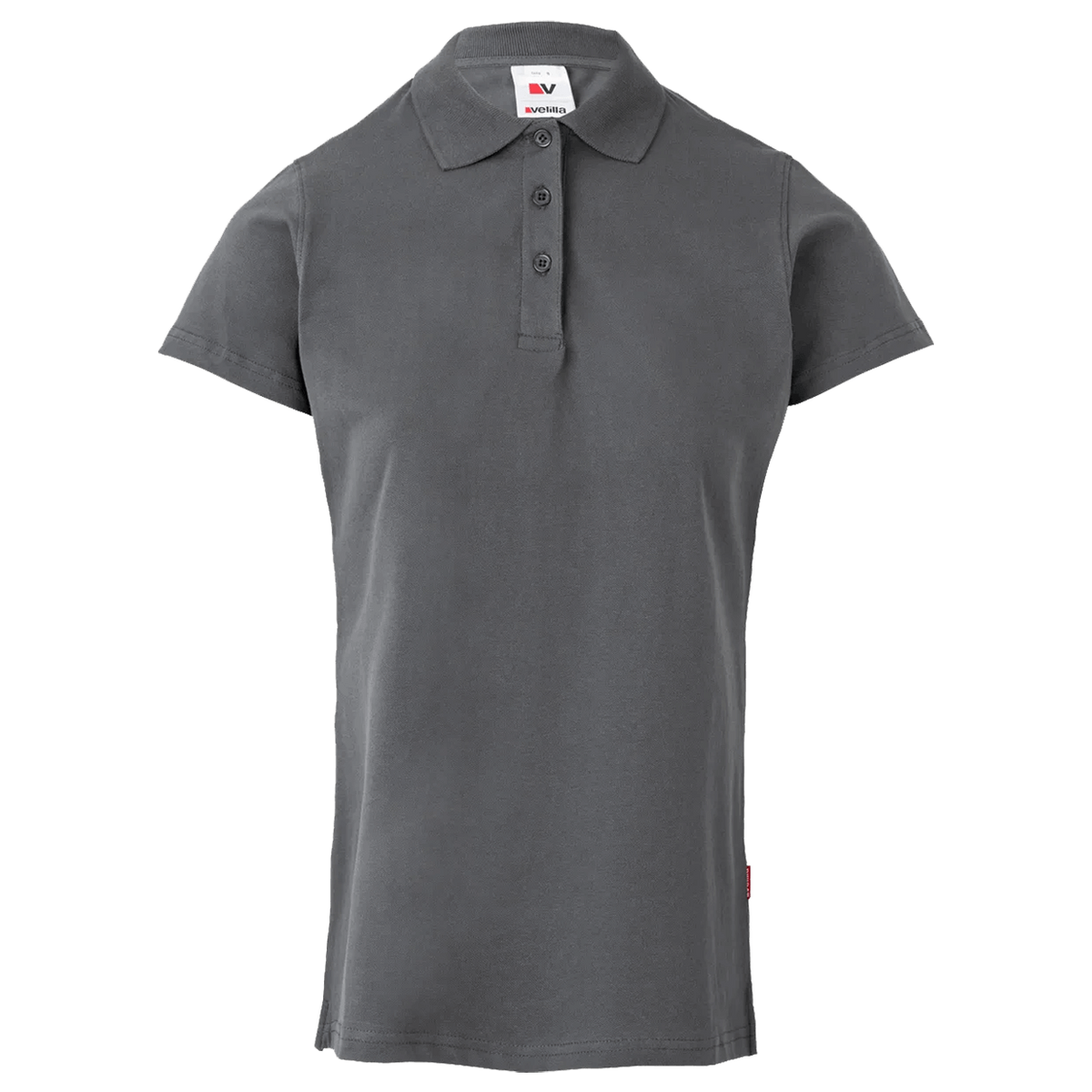 Tricou dama cu guler VELILLA GRI - 1