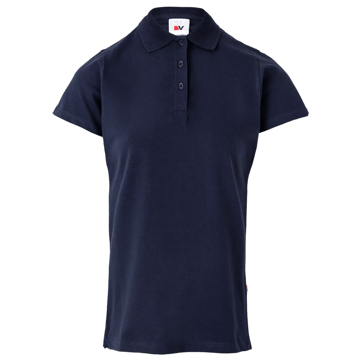 Tricou dama cu guler VELILLA ALBASTRU MARIN - 1