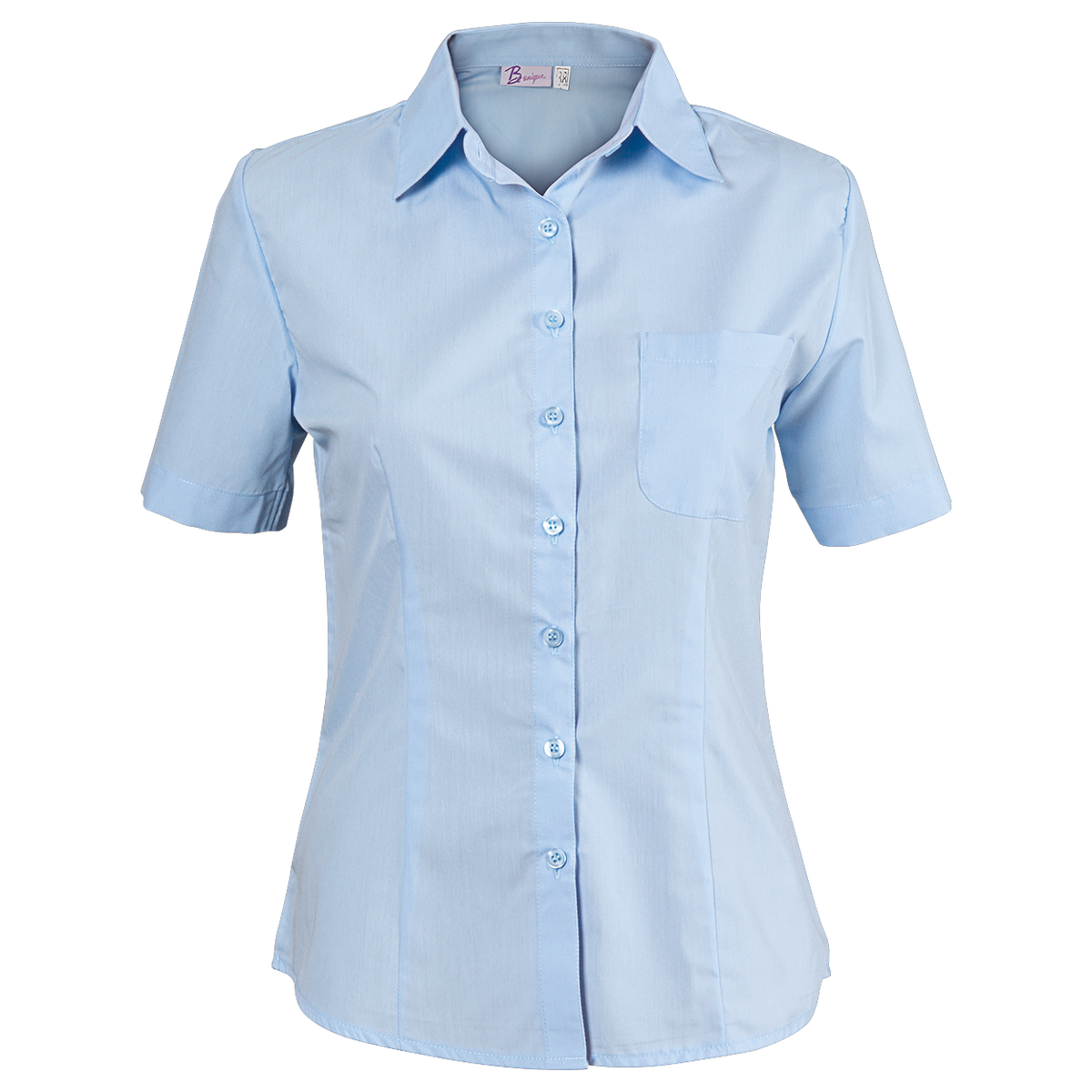 Γυναικείο κοντομάνικο πουκάμισο CAMISA BLUE - 1
