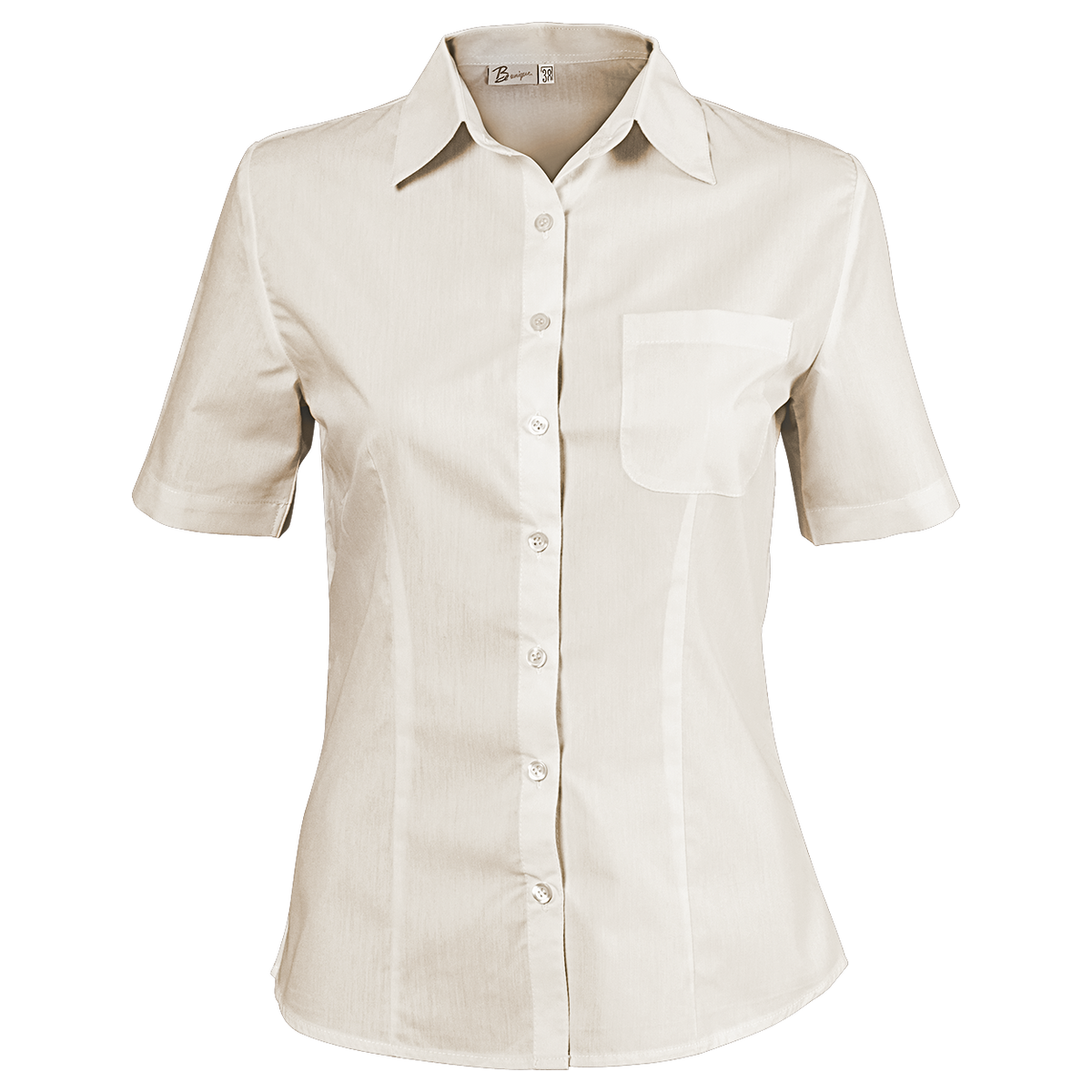 Γυναικείο κοντομάνικο πουκάμισο CAMISA CHAMPAGNE