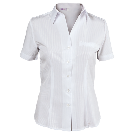 Γυναικείο κοντομάνικο πουκάμισο ELEGANCE WHITE