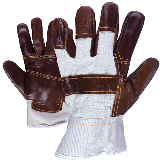 LINNET Leather and textile gloves