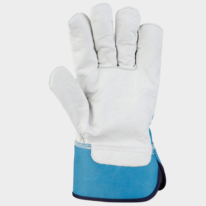 Γάντια από δέρμα και ύφασμα THOMSON PETROL BLUE - 3