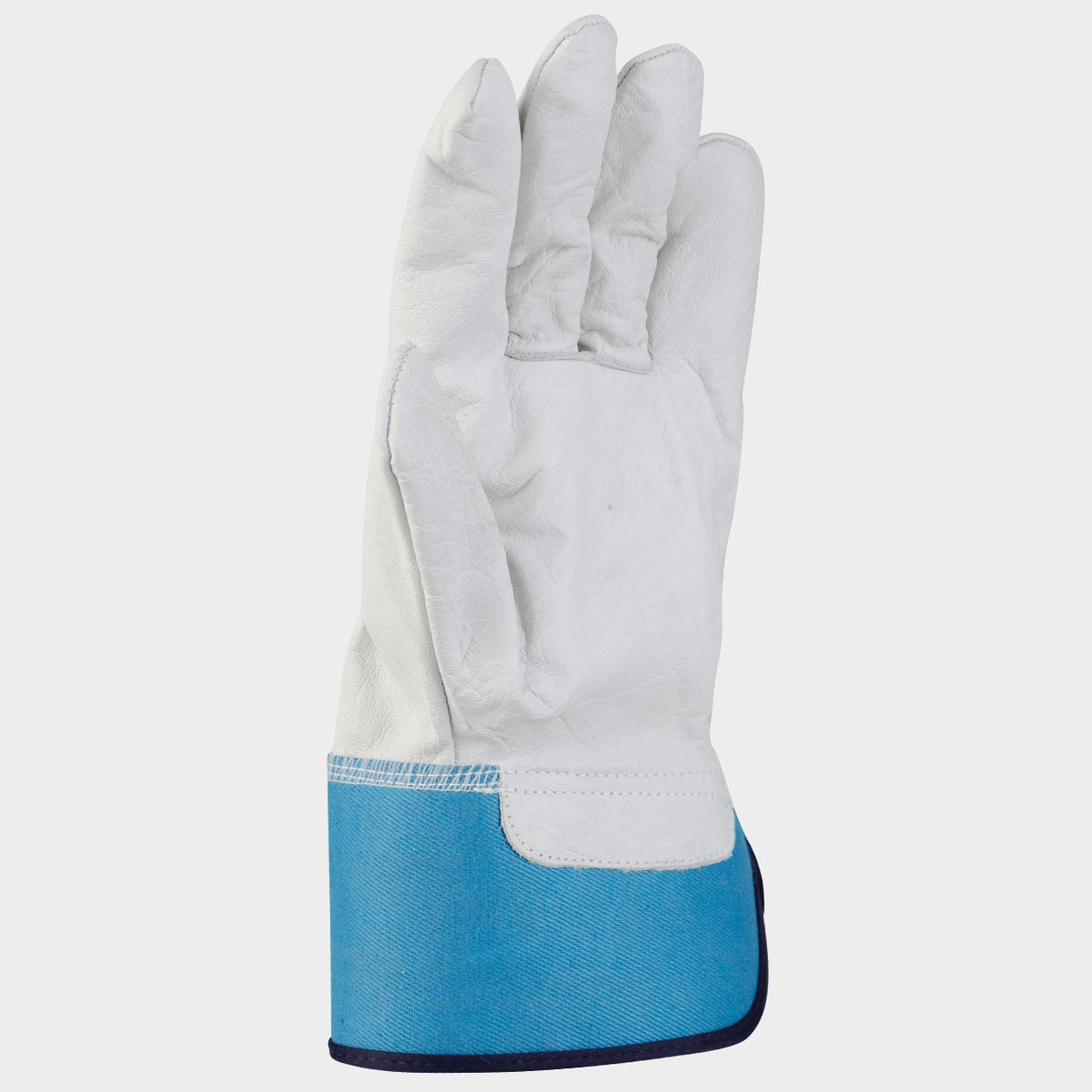 Γάντια από δέρμα και ύφασμα THOMSON PETROL BLUE - 5