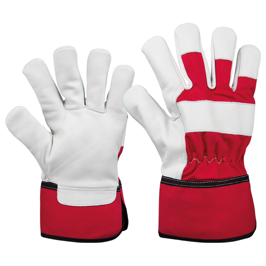 THOMSON RED Leather and textile gloves