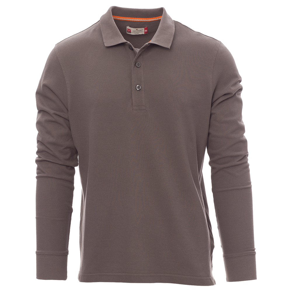 Μακρυμάνικο μπλουζάκι πόλο PAYPER FLORENCE DARK GREY