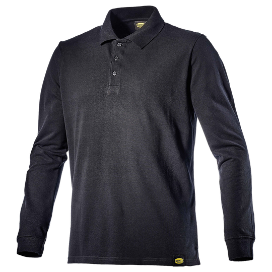 POLO ML ATLANTIS II BLACK Long sleeve polo t-shirt