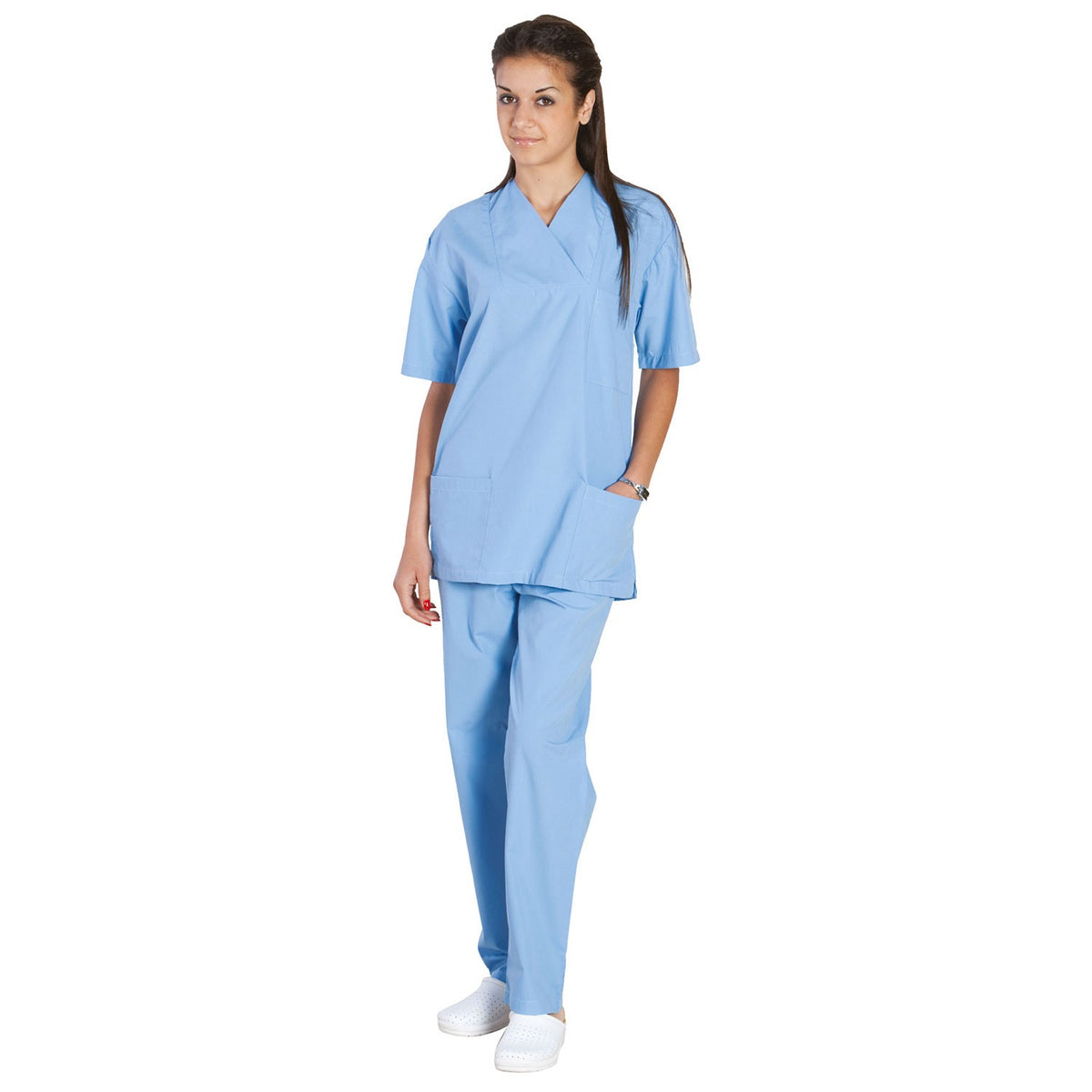 Ιατρικός μανδύας με παντελόνι G3 LIGHT BLUE - 2