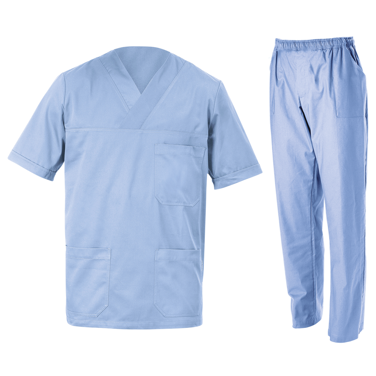 Ιατρική στολή μπλούζα - παντελόνι (σετ) M3 LIGHT BLUE - 1