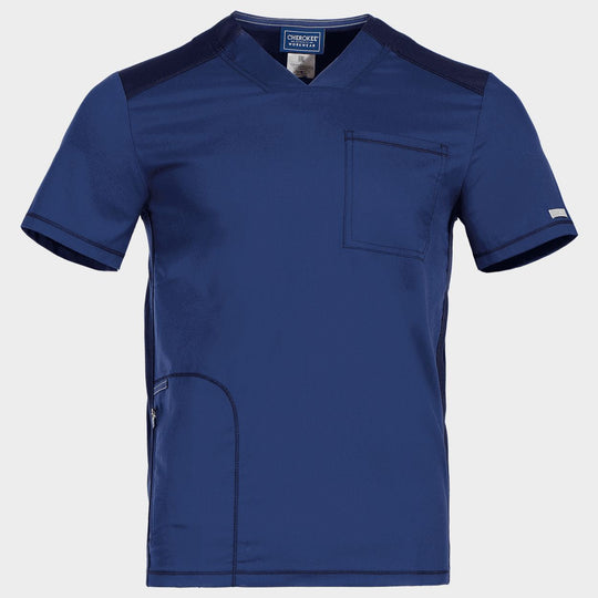 Ιατρική μπλούζα CHEROKEE V-NECK DARK BLULE WWE603. Men's - 1