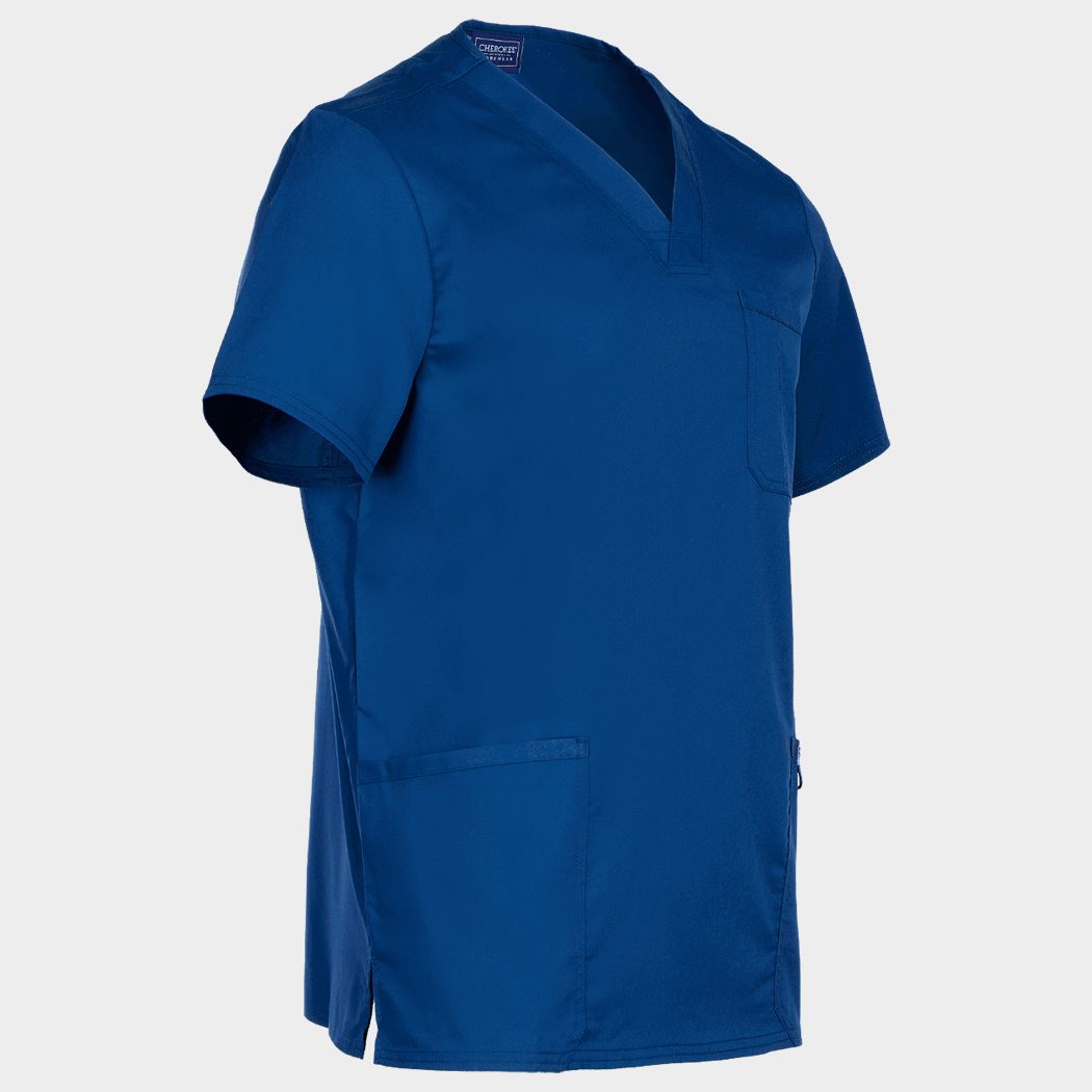 Ιατρική μπλούζα CHEROKEE V-NECK NAVY BLUE WWE670. Men's - 5