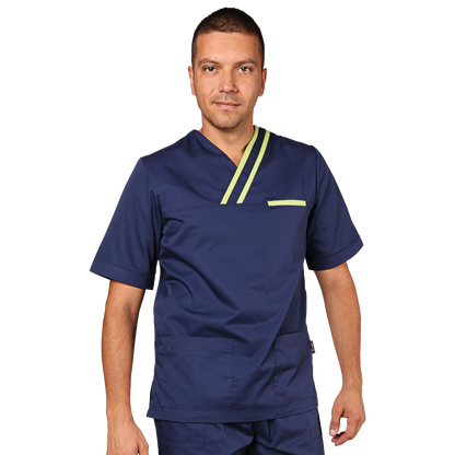 Αντρικός Ιατρικός μανδίας OLIVER NAVY/LIGHT GREEN - 2