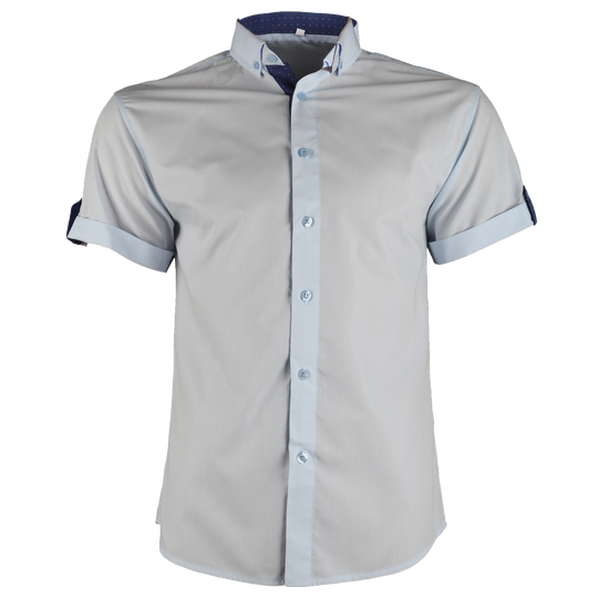 Ανδρικό κοντομάνικο πουκάμισο PORTO FINO LIGHT BLUE