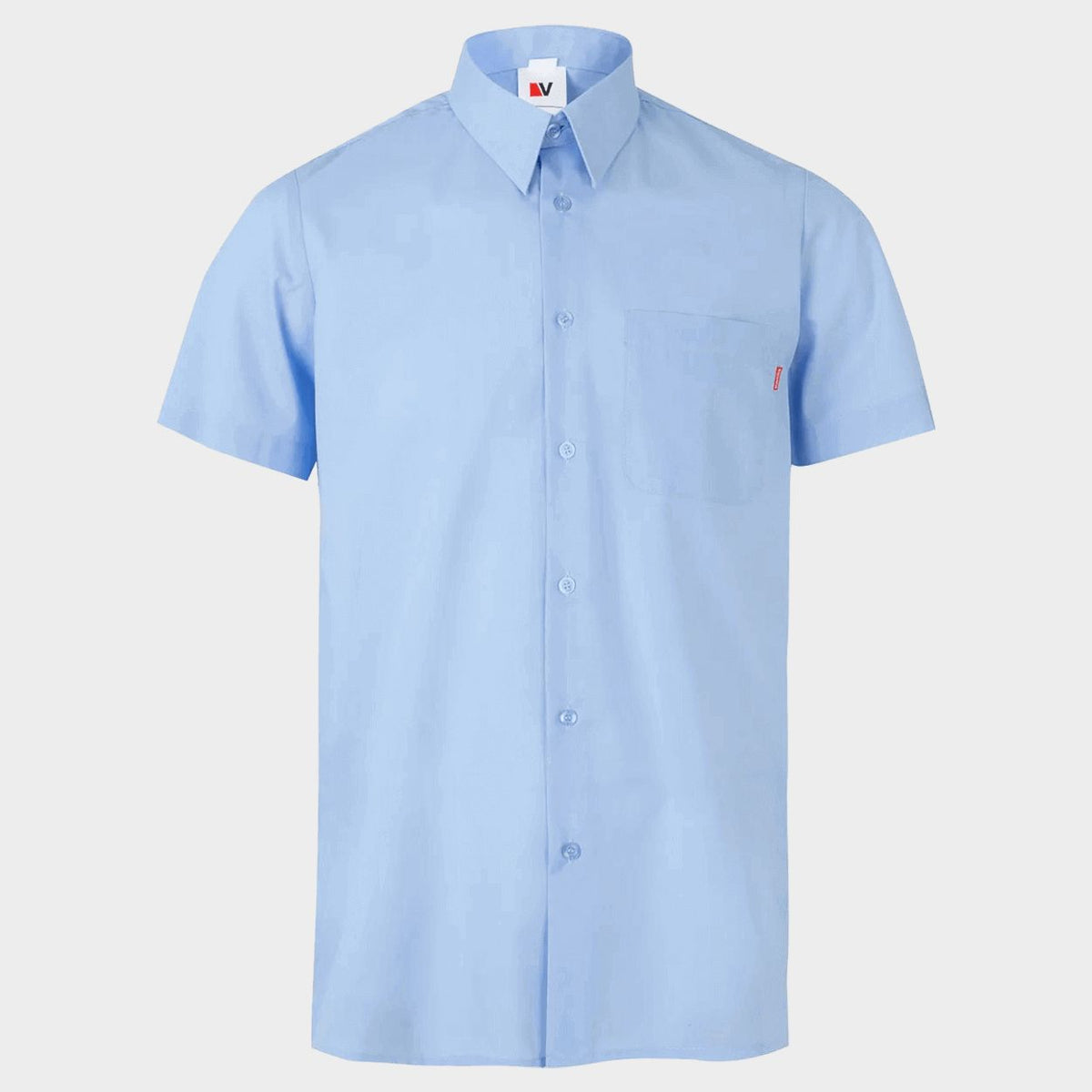 Ανδρικό κοντομάνικο πουκάμισο VELILLA LIGHT BLUE - 1