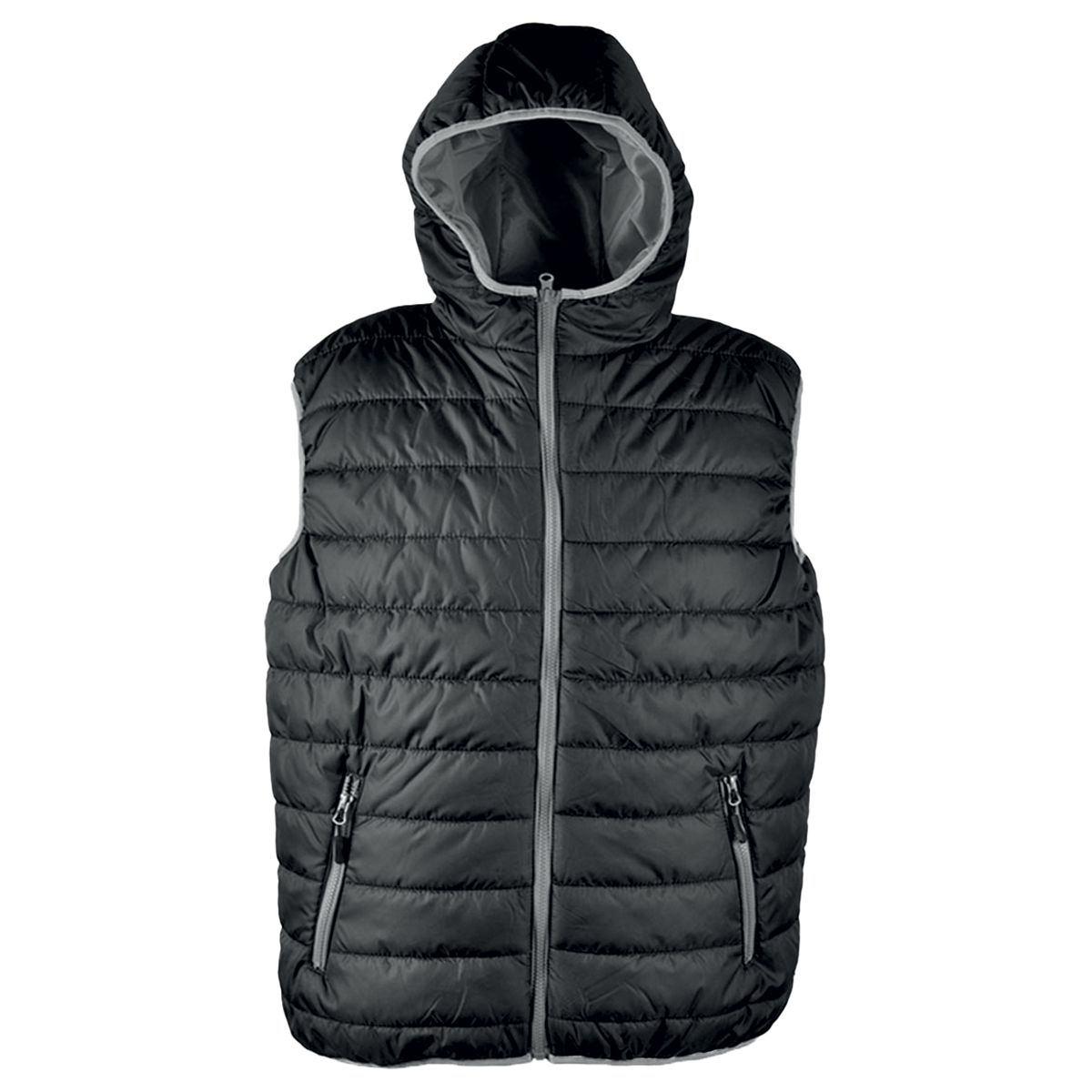 SPEEDY HOOD VEST BLACK/GREY Mеn's vest