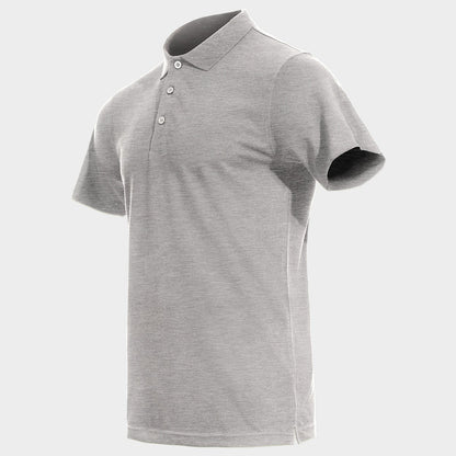Μπλουζάκι πόλο STENSO NAOS GRAY MELANGE - 3