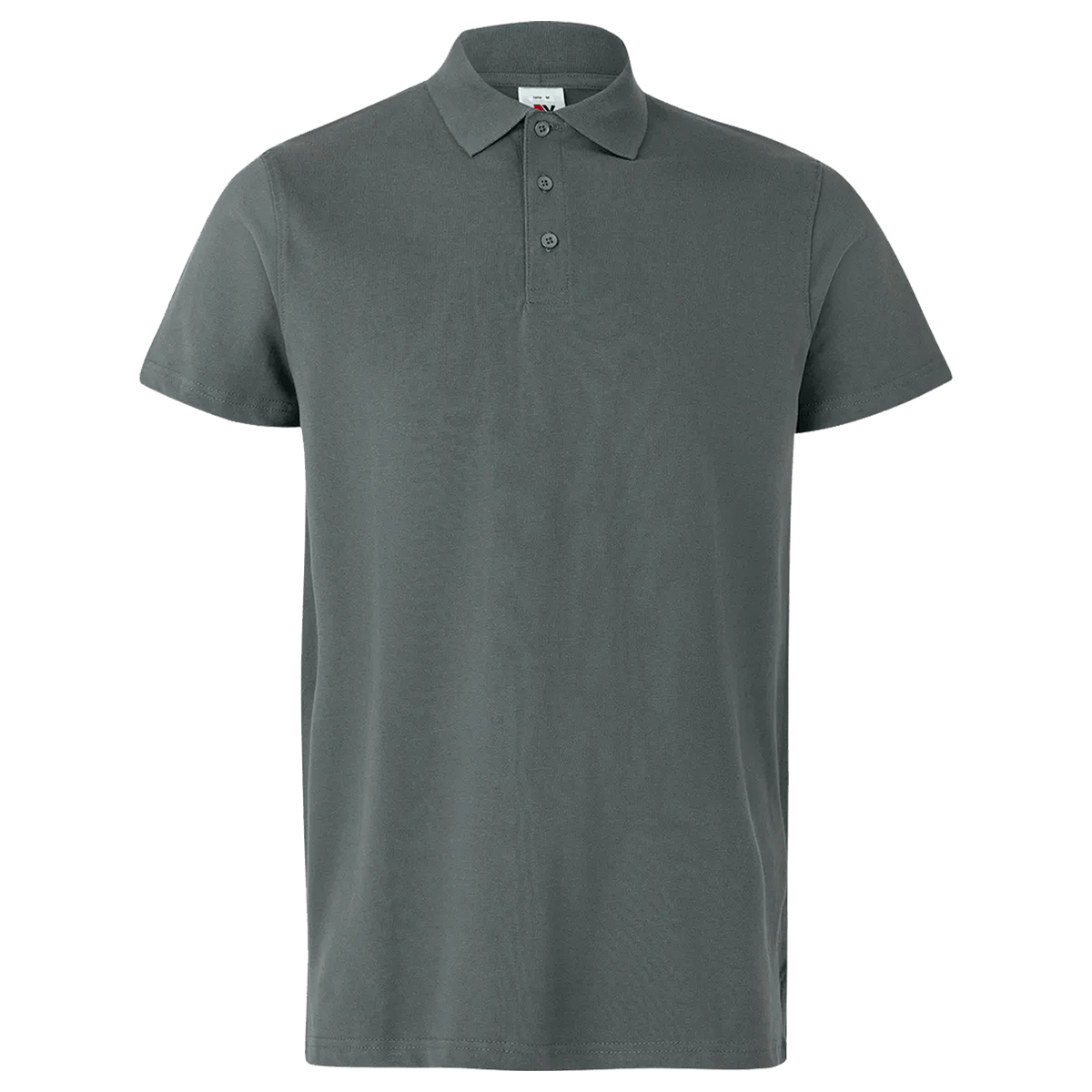 Tricou cu guler VELILLA GRI - 1