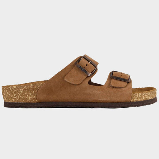 Γυναικείες παντόφλες LEON LADY BROWN SUEDE - 1